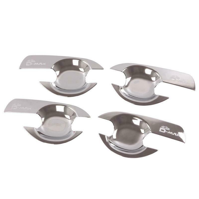 4Pcs/Set ABS Chrome Car Door Handle Bowl Cover Door Handle Bowl Trim for ISUP8Y7