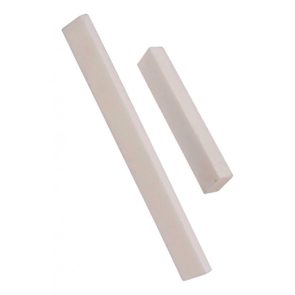 2 lot Bone White Blank Nut Birdge Saddle for Electric Bass Ukulele Accessory