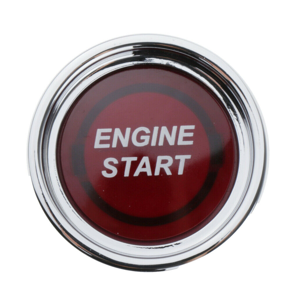Universal 12V Car Engine Start Push Button Switch Ignition Starter Kits Red LED
