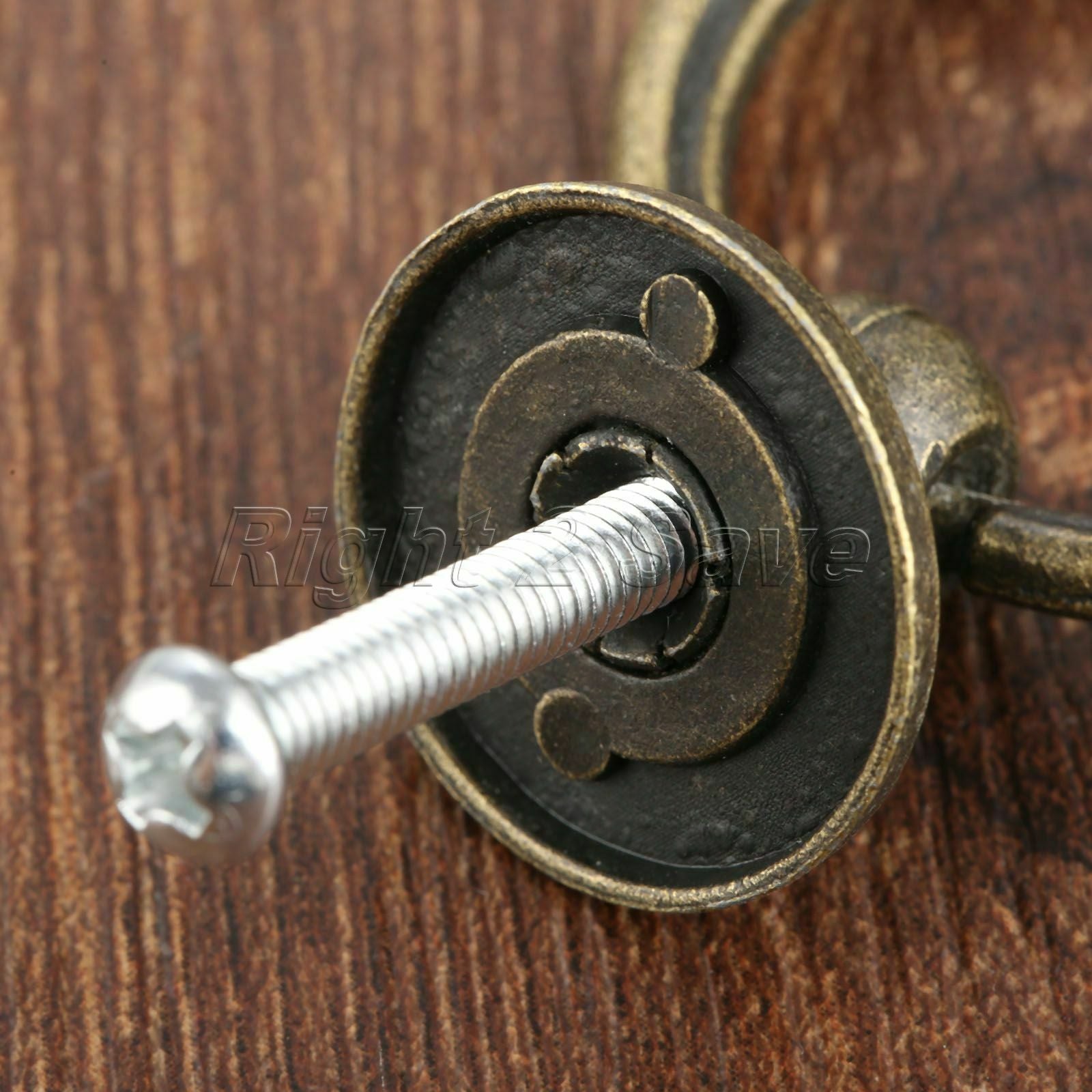 Zinc Alloy Furniture Door Pull Handle Kitchen Cabinet Drawer Knob Ring Hardware