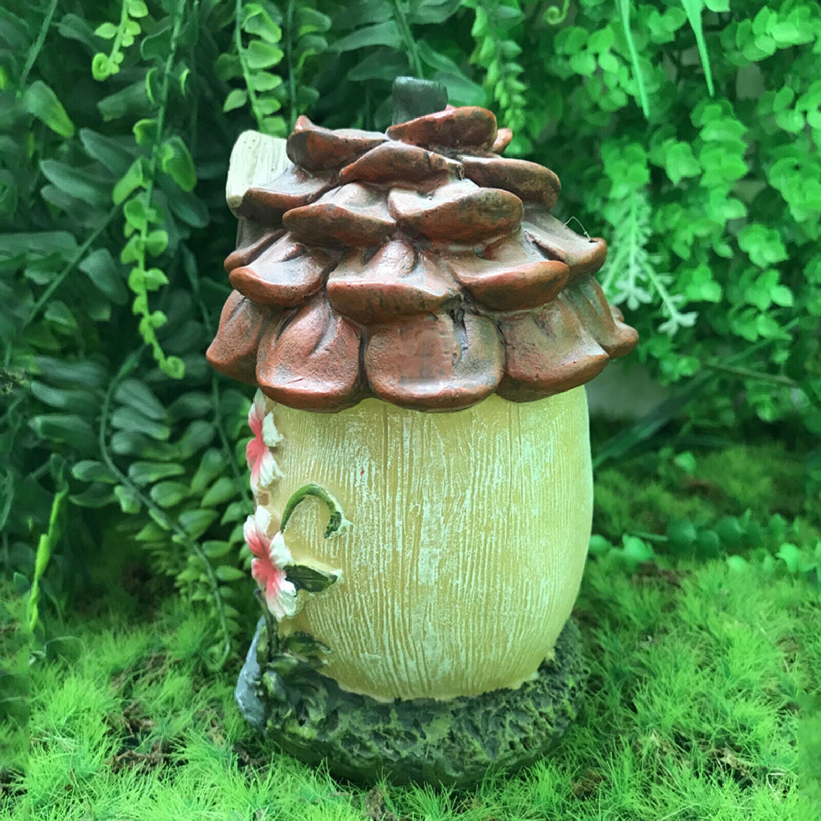Creative Solar Garden Statue Patio Art Unique LED Light Sculpture Ornament