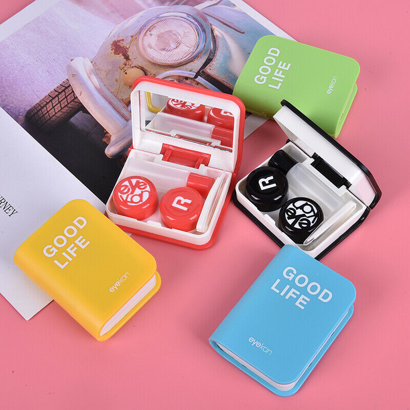 Book Travel Glasses Contact Lenses Box Contact lens Case for Eyes Car NT.l8