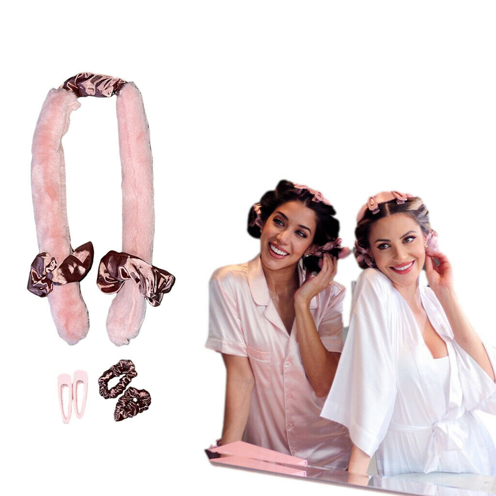 No Heat Hair Curlers Soft Curls Natural Hairstyling with 2x Hair Loops