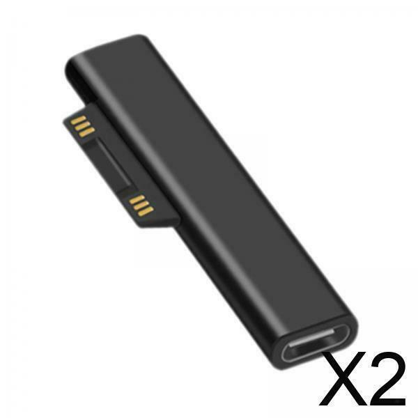 2X 15V/3A PD USB 3.1 Charging Adapter for Microsoft Surface Pro 7/6/5/4/3
