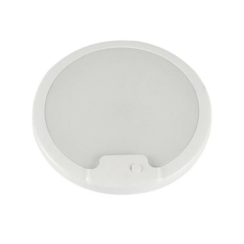 20CM Round RV Camper Yacht Ceiling Fixtures Light Indoor Lighting +Switch 12/24V