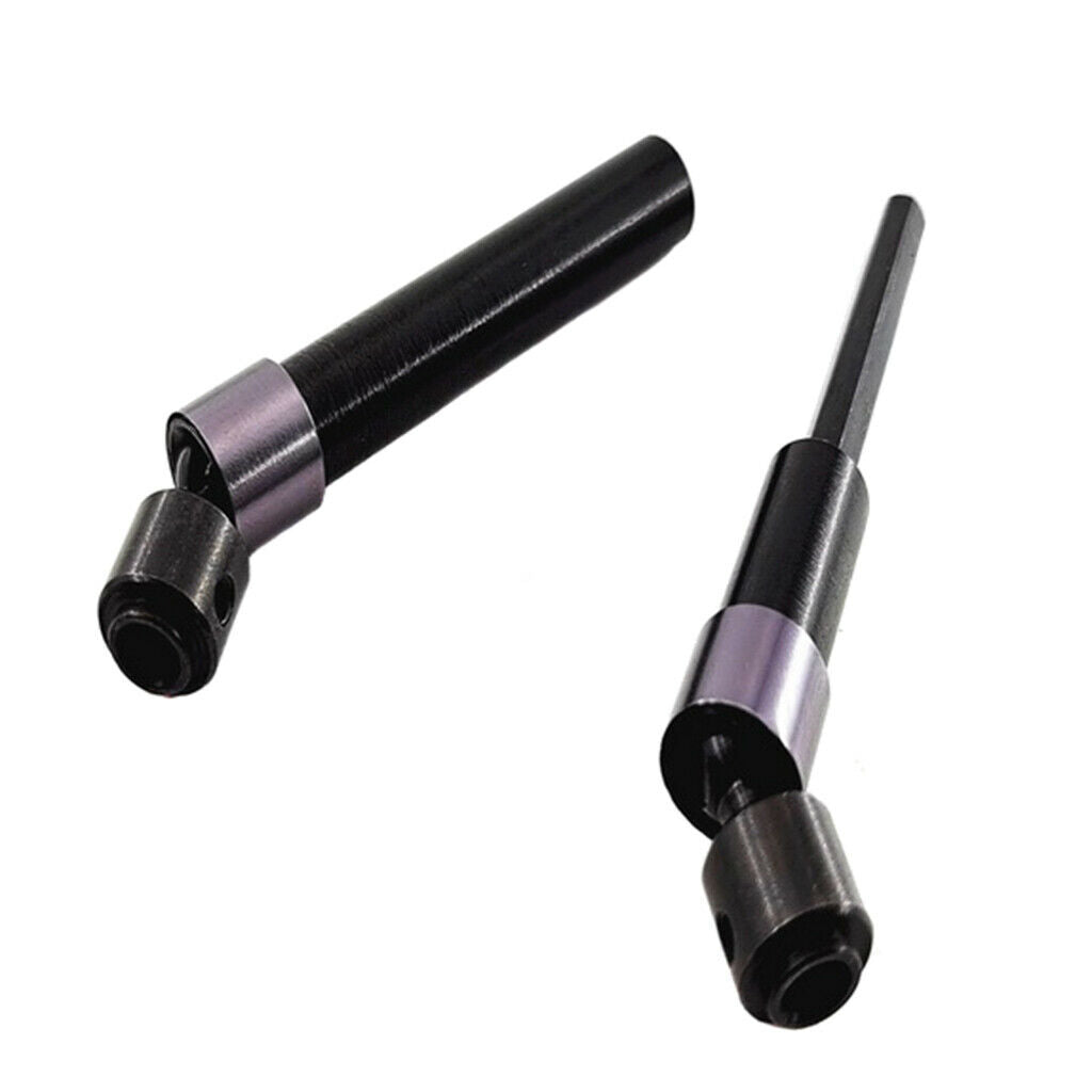 2 Pack RC Drive Shafts Parts for SCX10 II 90046 90047 Parts Accessory Black