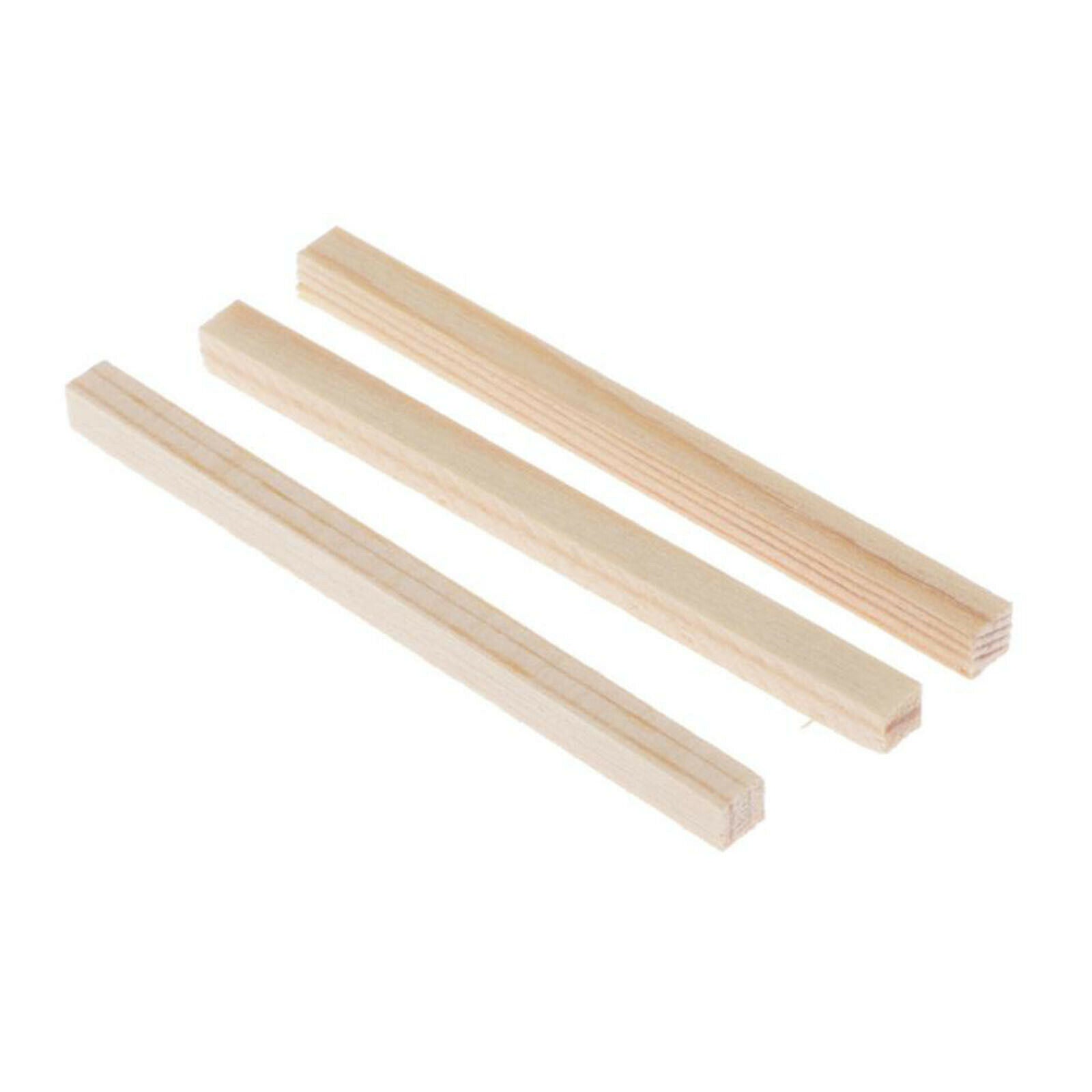 100pcs/set Unfinished Wooden Wooden Sticks Craft Boat Airplane Modeling 4mm