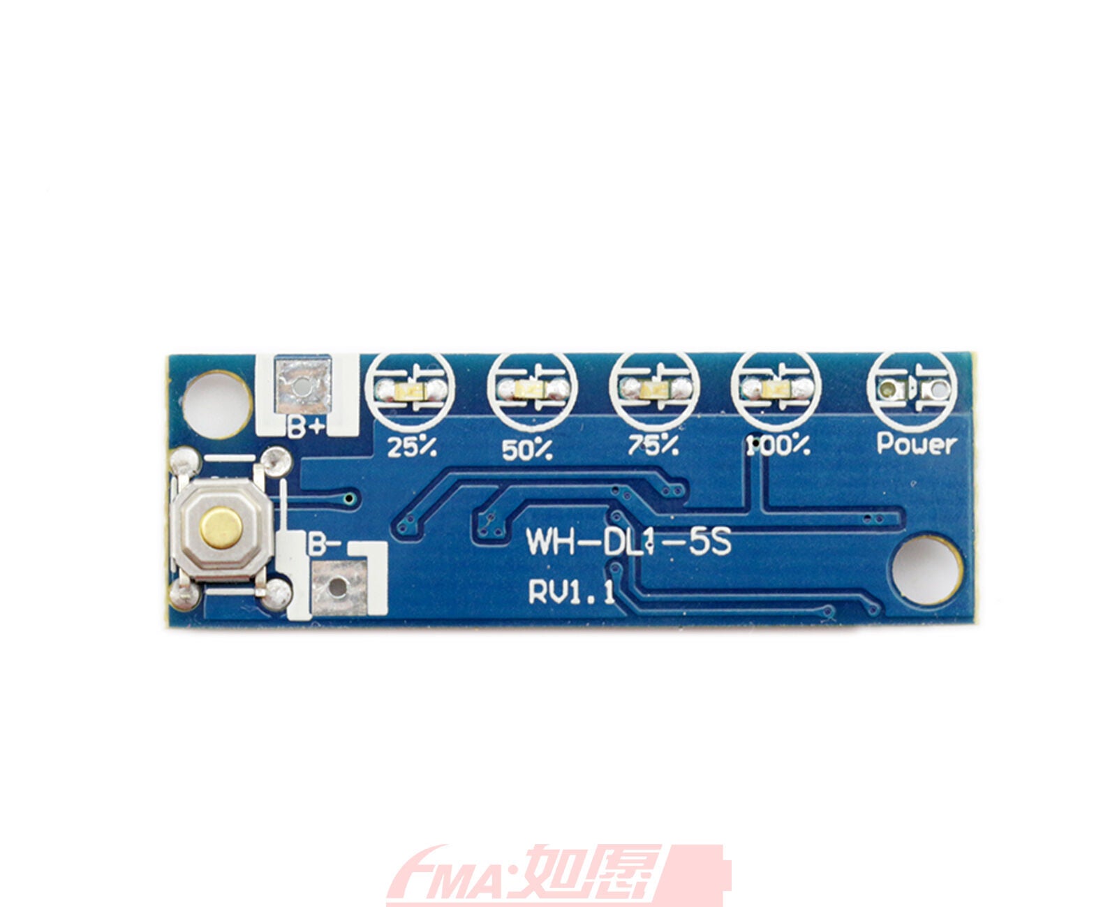 3.7V Li-ion LiPo Battery Voltage Indicator Capacity Status Display 4stage R1:510