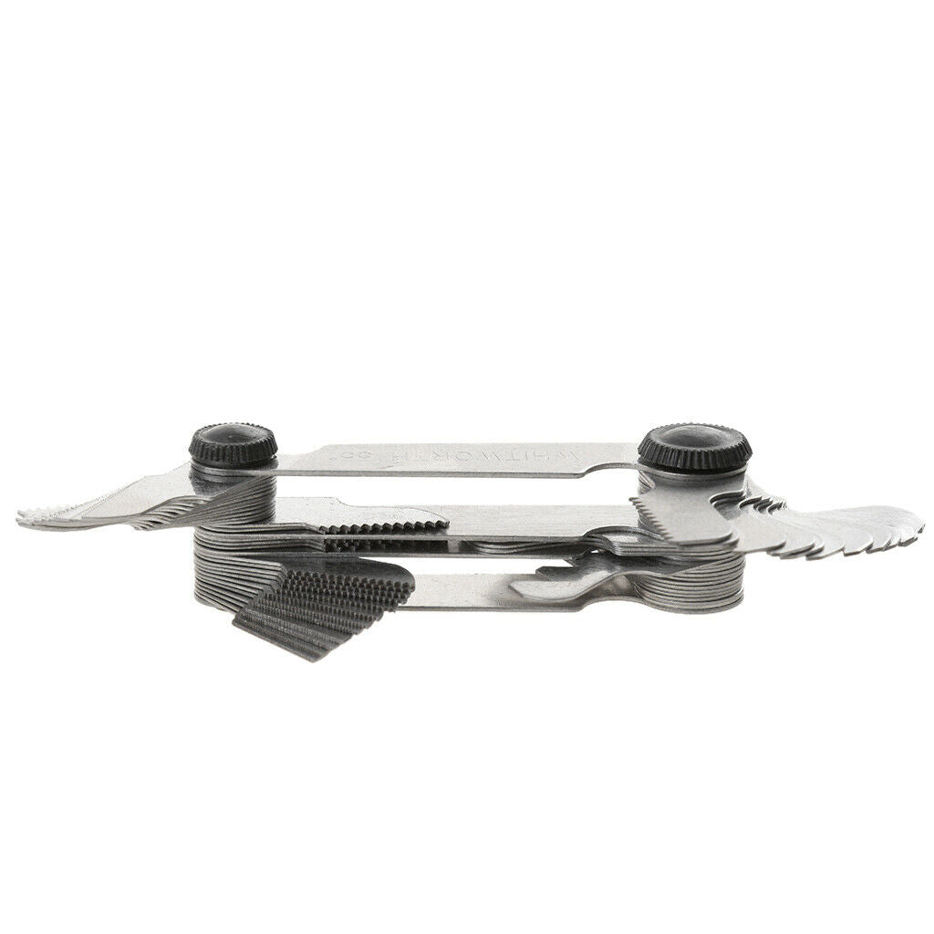 Whitworth Metric 55 60 Degree American Thread Pitch Gage Stainless Steel