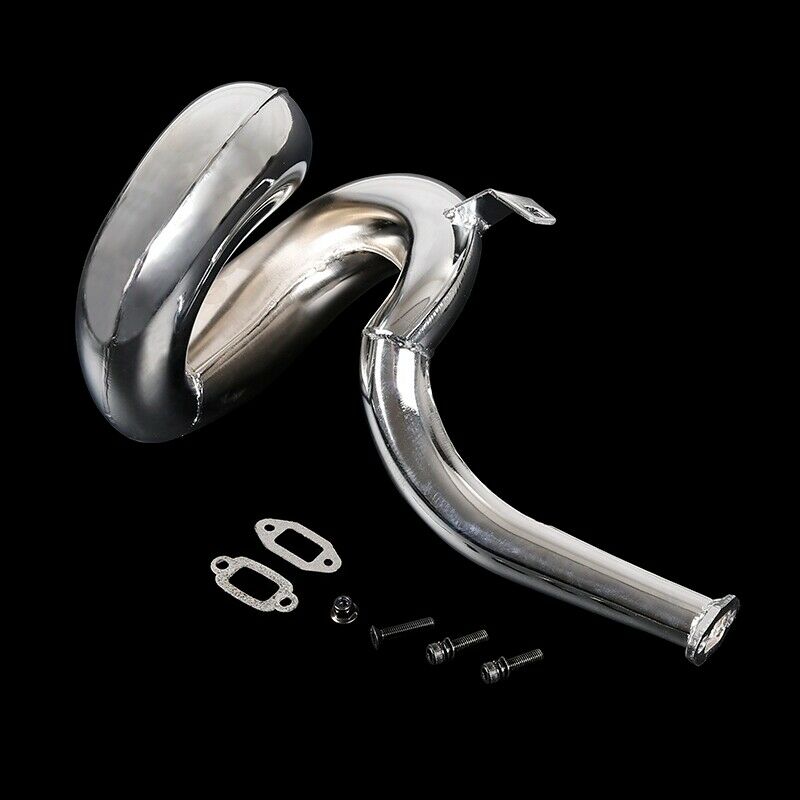 Below 71CC Engine Exhaust Pipe Kit for 1/5 HPI ROFUN BAHA ROVAN KM BAJA LOSI 5E7