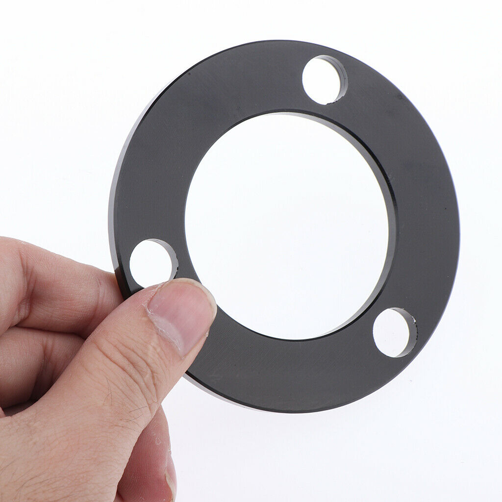 3 Bolt Aluminium Motorcycle Hub Spacer Brake Disc Rotor for Electric Bike Black