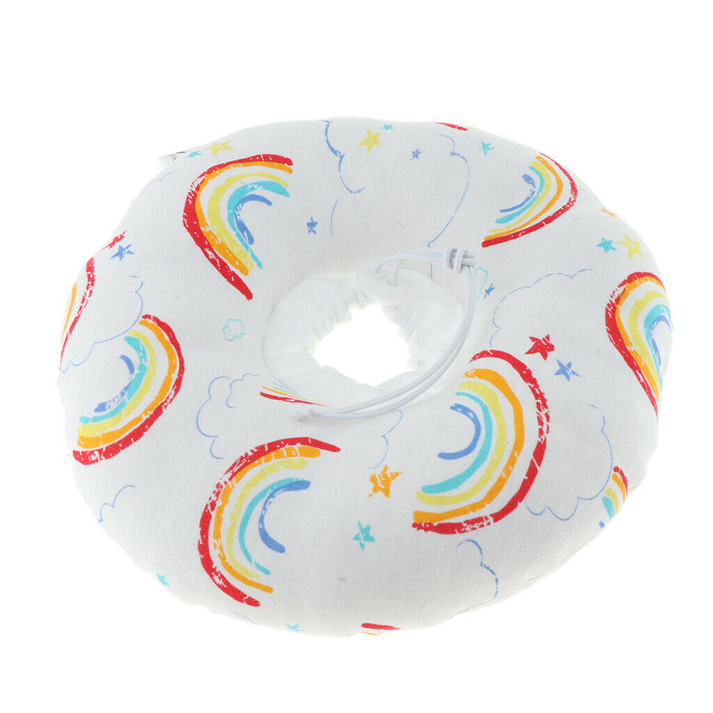Protective Pet Collar for Recovery Dog Cat Soft Dog Collar  Rainbow S