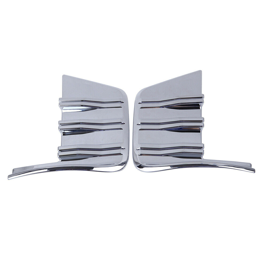 2pcs Front Fog Light Cover Trim Frame Fit For Chevrolet Silverado 1500 19-20 as