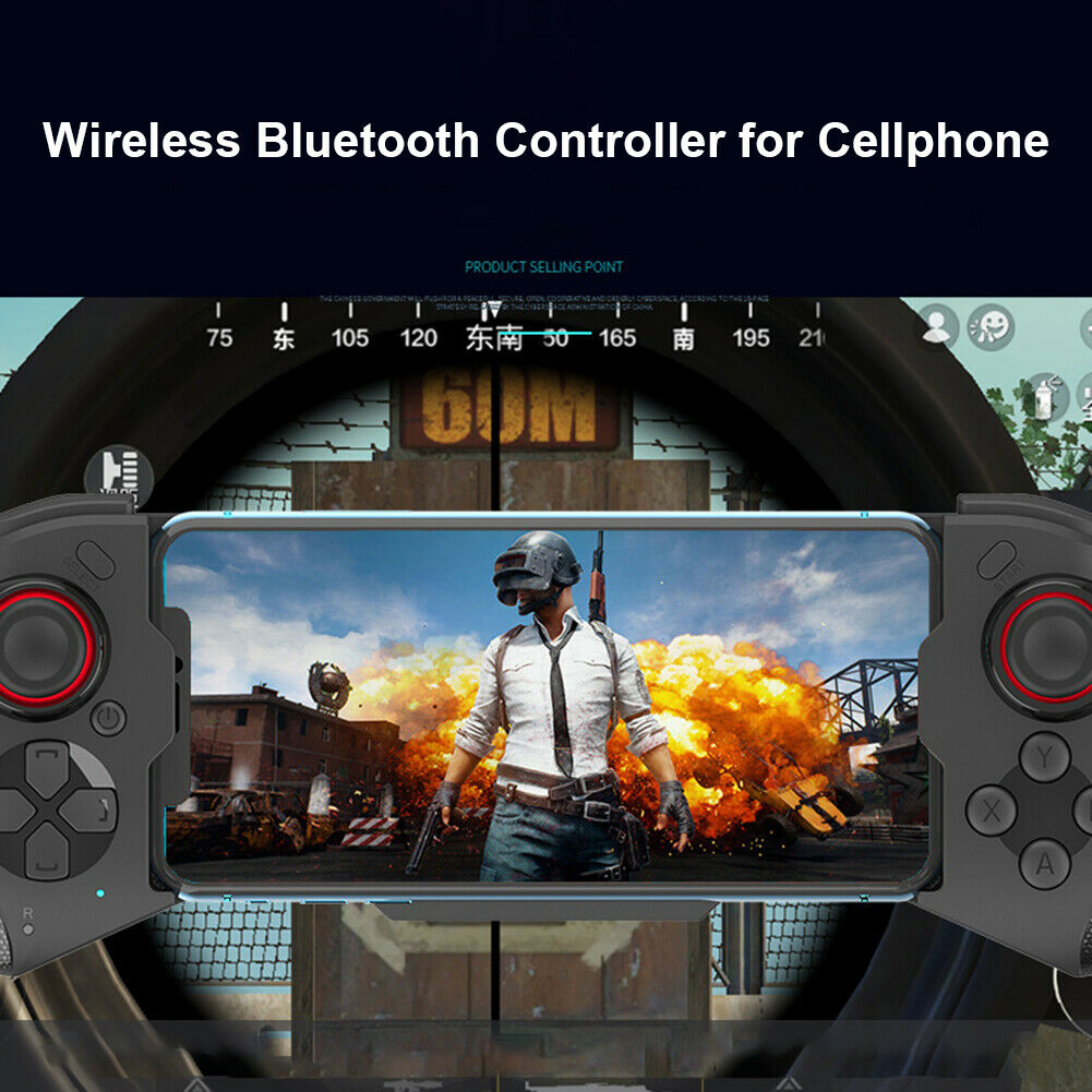 Telescopic Bluetooth Controller Trigger Gamepad for PUBG Mobile iOSs Android