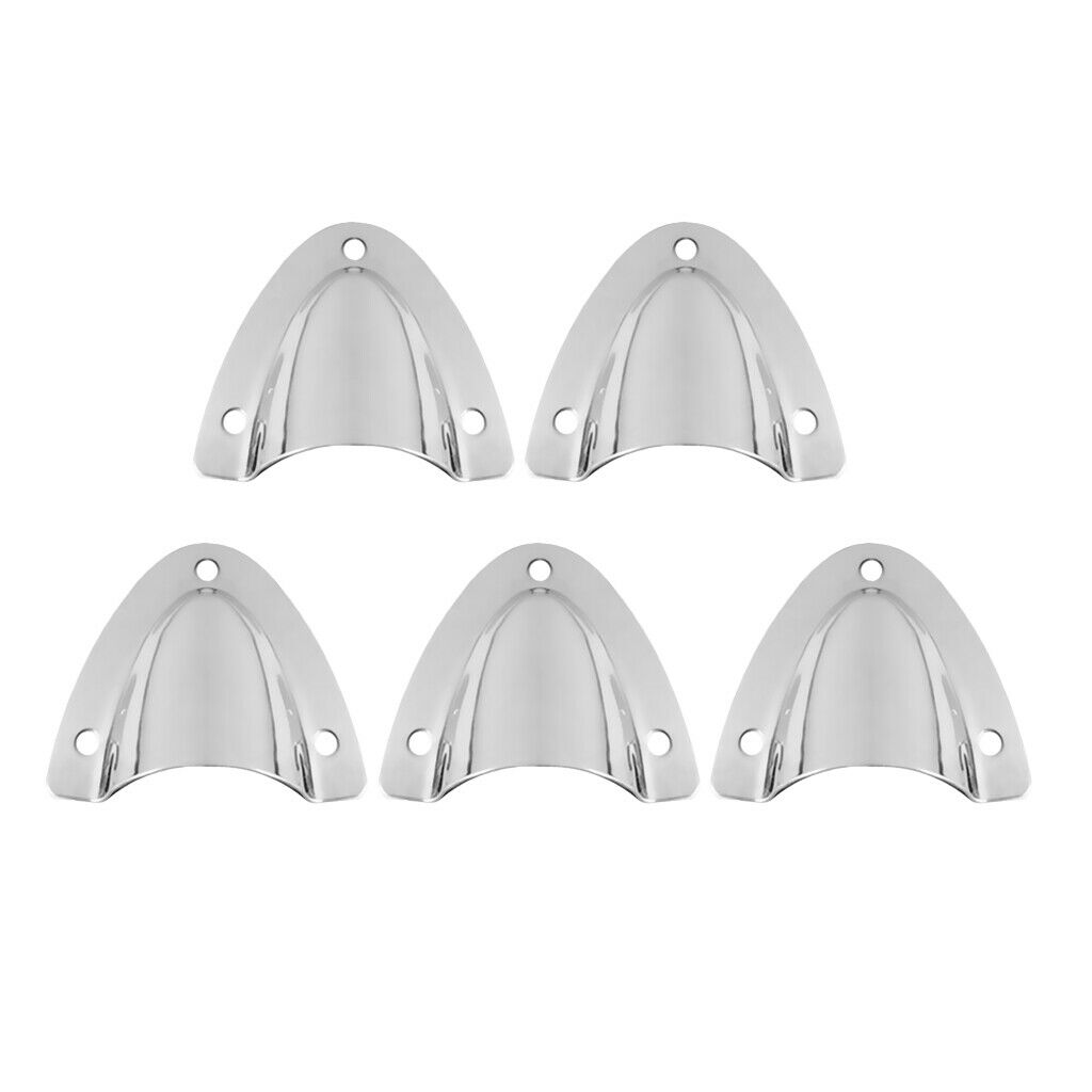 5x Marine Yacht Boat Clam Shell Air Vent Cable Cover Stainless Steel