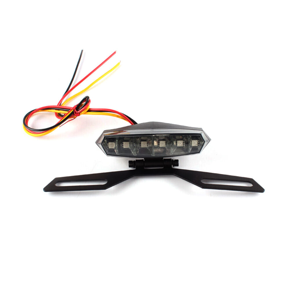 Motorcycle Adjustable Folding License Plate Holder Tail Rear Light Bracke.l8