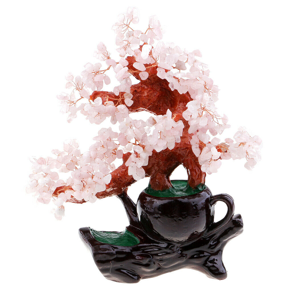 Bonsai Style Crystal Tree Feng Shui Bring Wealth Luck Tree Decor Tea Pot  03