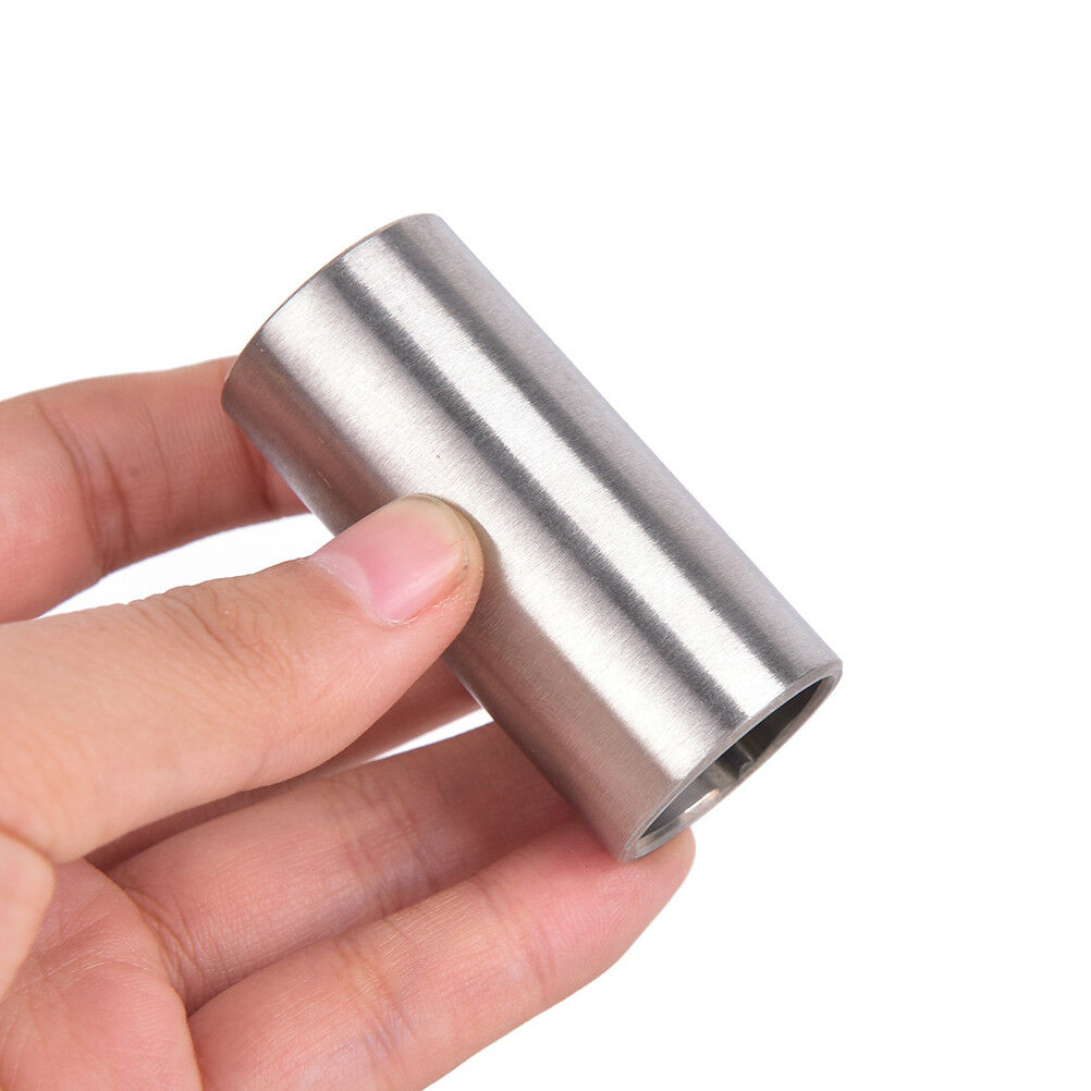 1pc 51x25mm Stainless Steel Tube Tone Guitar Slide Finger Knuck for Guitar、J Kt