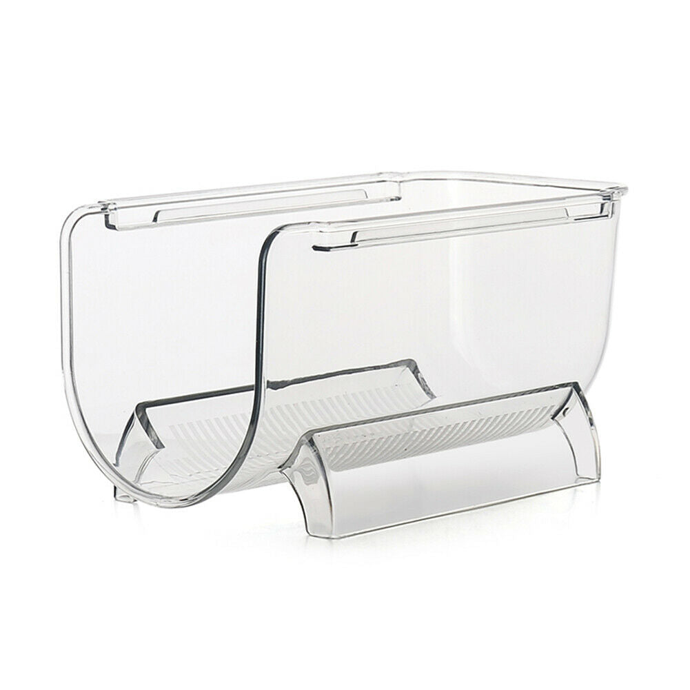 1Pc Stackable Wine Bottle Storage Rack - Fridge Clear Plastic Wine Bottle Holder