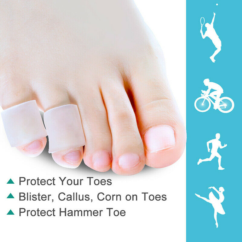 16 Pcs Silicone Gel Thin Toe Protector Thumb Separator Corns Hallux Foot .l8
