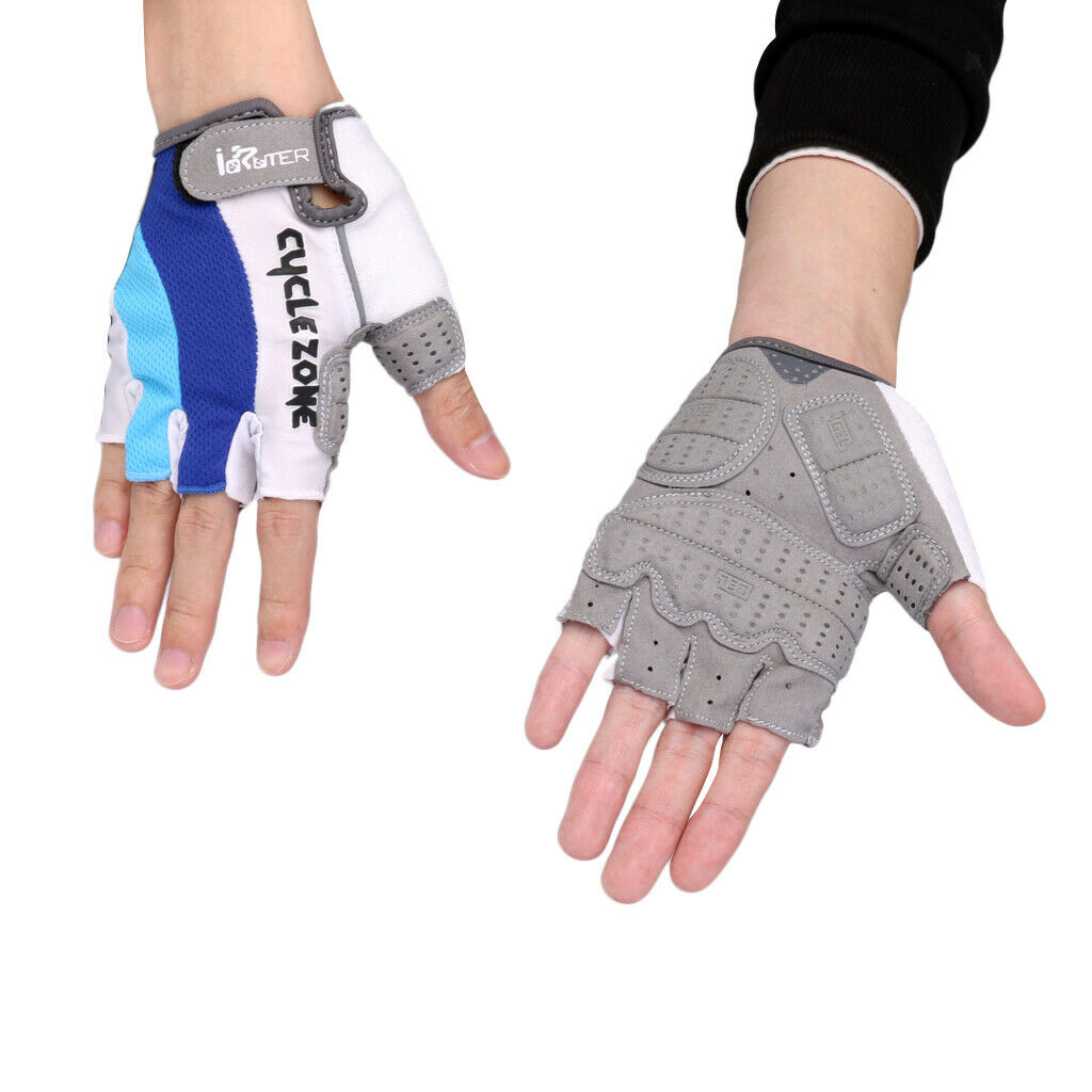 Breathable Anti-slip Shockproof Mountain Bike Cycling Half Finger Gloves XL