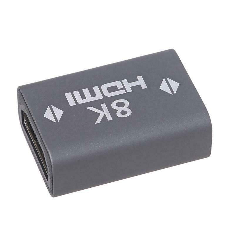 HDMI-compatible Coupler Female to Female Aluminum Alloy Shell Support 8K 4K 2K