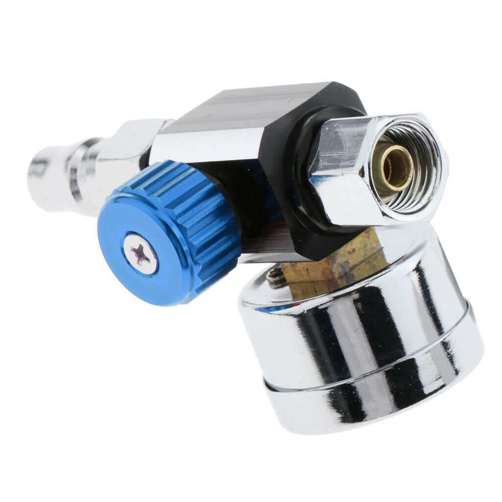 2Pcs Universal Truck G1/4 Paint Spray Gun Air Regulator Gauge 0-140PSI