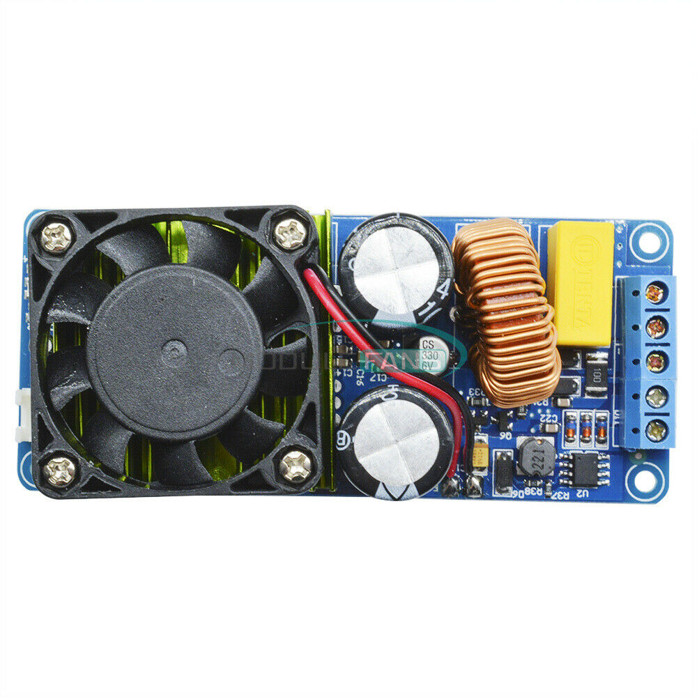 IRS2092S 500W Mono Channel Digital Amplifier Class D HIFI Power Amp Board+FAN