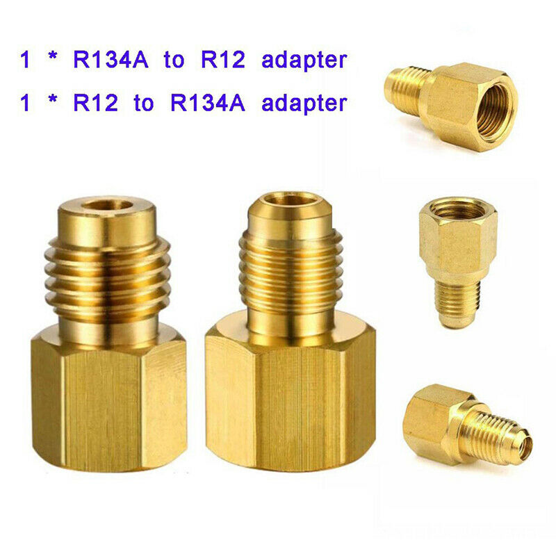 R12 To R134a Adapter Kit 1/4 Female 1/2 Male Air Conditioner Adapter Va JYDFAU