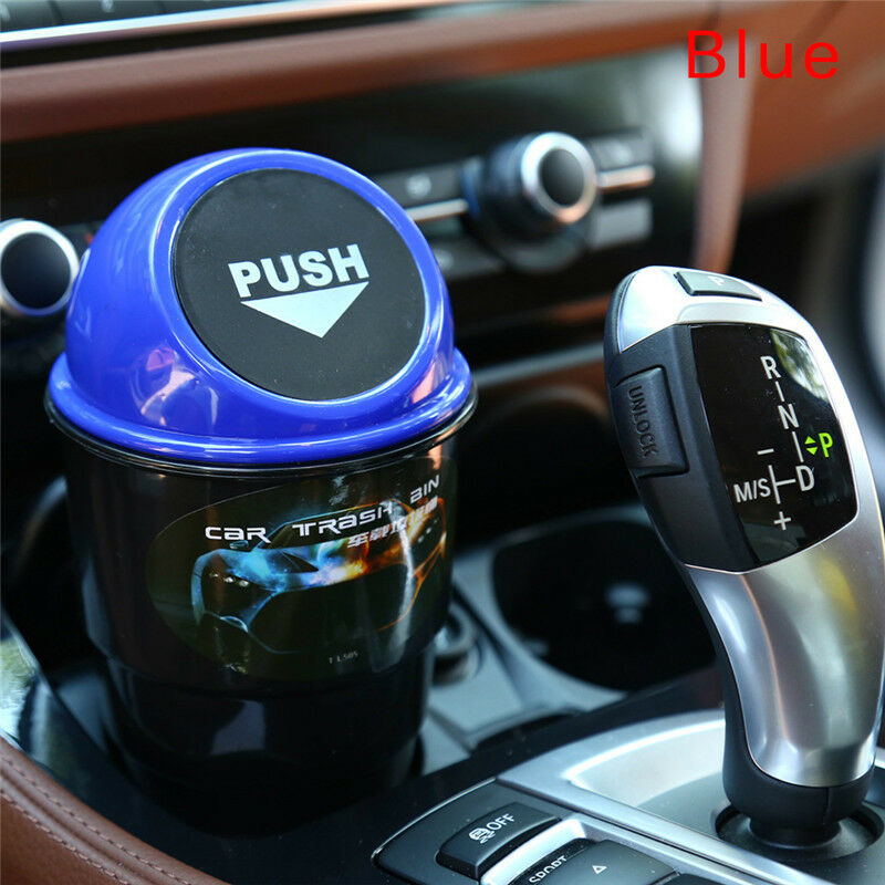 Car Garbage Can Car Trash Can Garbage Dust Case Holder Bin Car Basket Blue l Tt