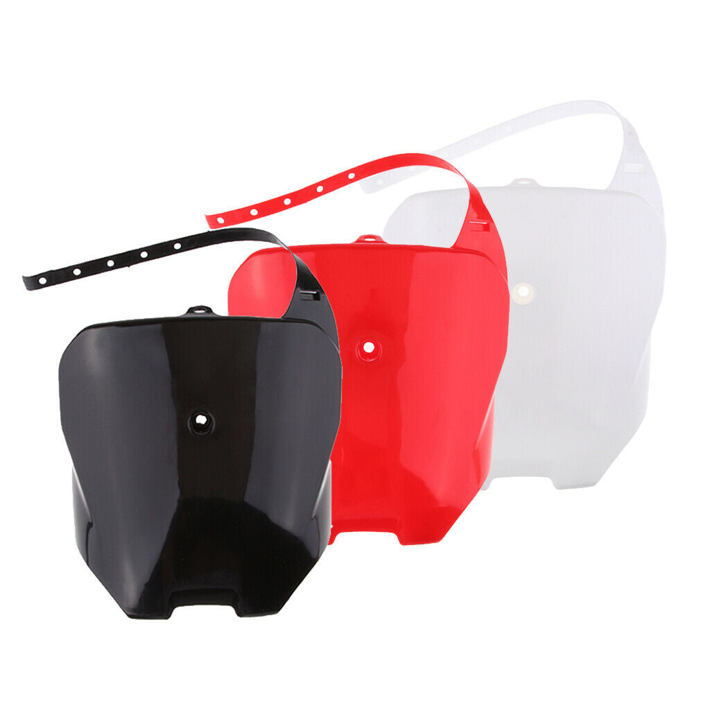 Black Motorcycle Number Plate For  CRF 70 CRF100 CRF80 CRF 70 80 100