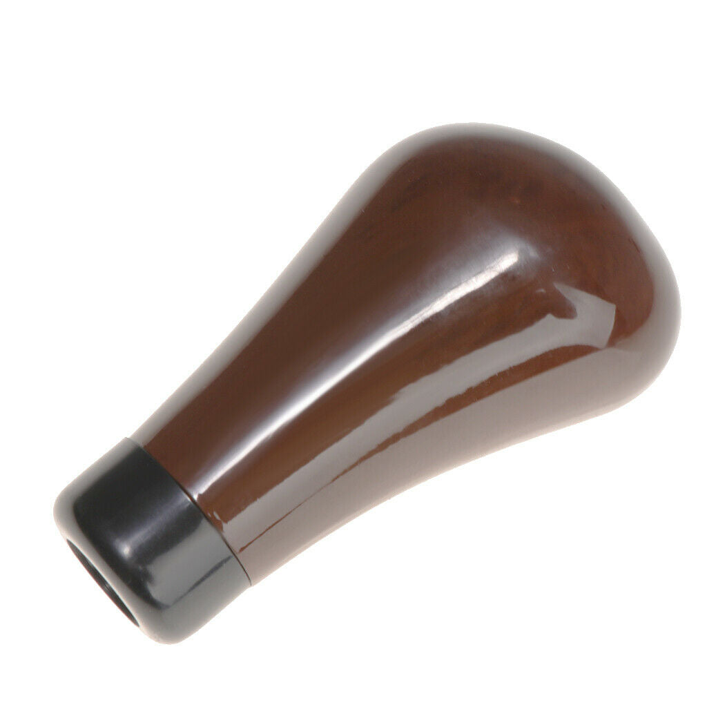 Plastic Manual Car Gear Shift Knob Shifter Lever Head Brown with Hoses Kit