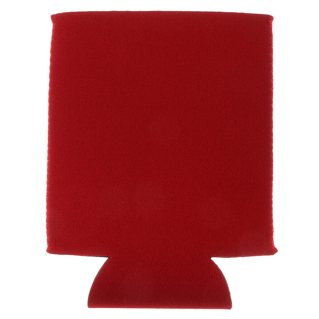 5x Neoprene Beer Cups Can Coolers Beer Bottle Coolers Bottle Covers Rose Red