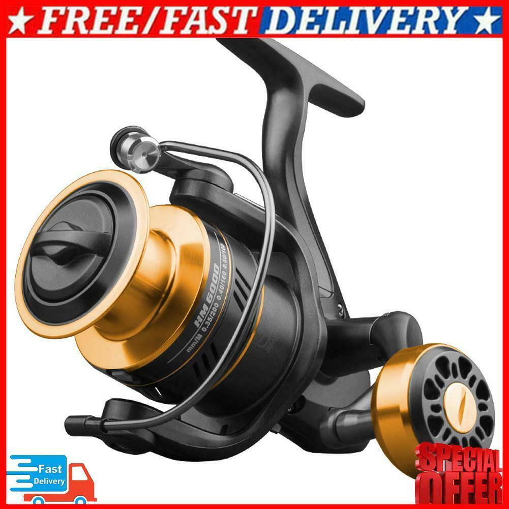 Metal Spool Fishing Reel Handle Spinning 10kg Max Drag Line Wheel (HM1000)