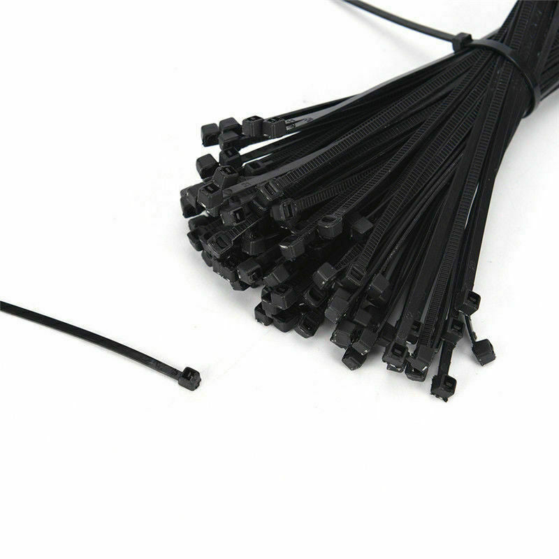 100pc Self locking Nylon Cable Wire Zip Tie Cord Strap 2.5x100mm Black