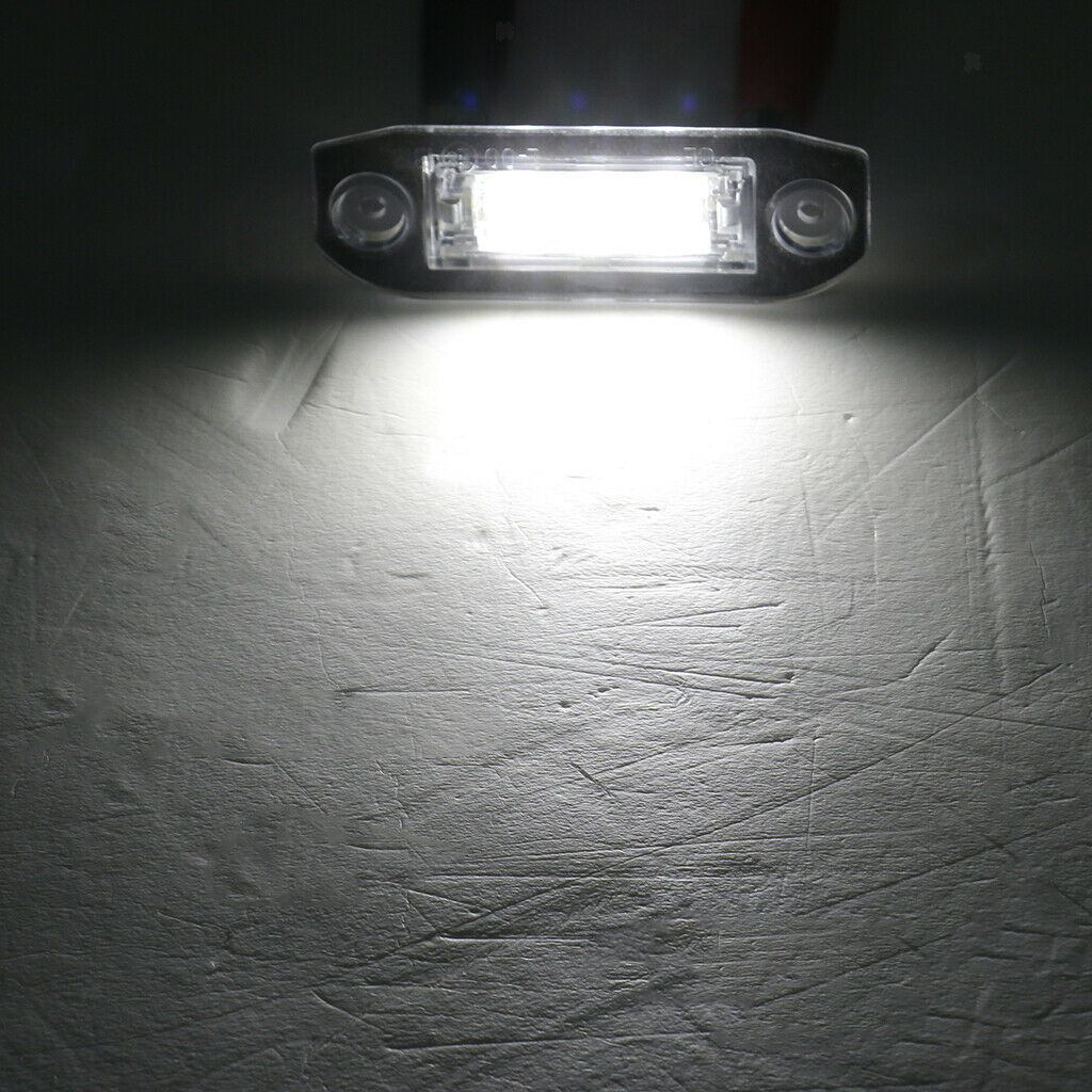 2 Piece 3 LED White Number License Plate Light Lamp For Volvo S40 S60 S80
