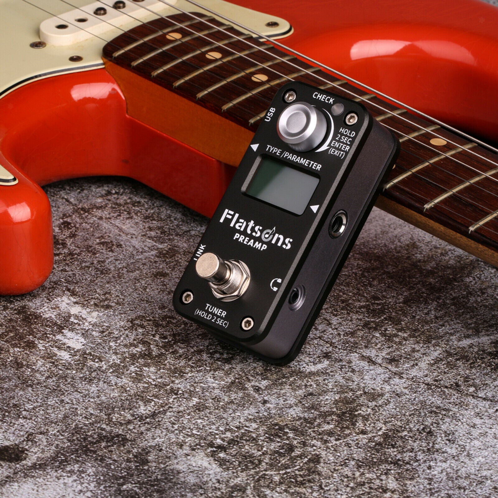 1pc Portable Guitar Effect Pedal Distortion Heavy Metal for Electric Guitar