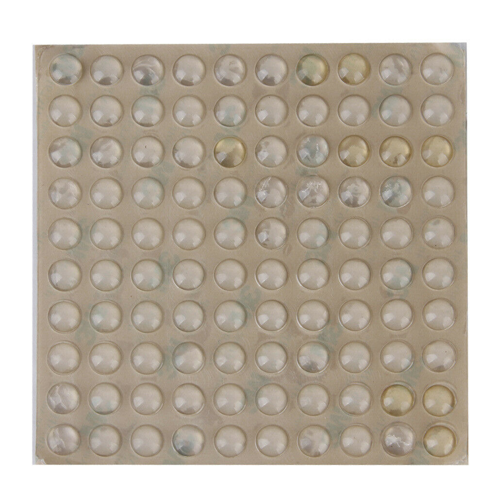 100pcs Self-Adhesive Silicone Feet Clear Bumpers Door Furniture Pad Cushion
