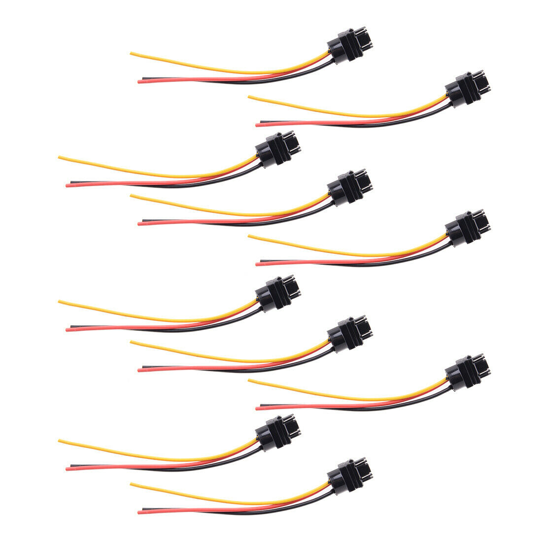 10pcs 3156 3157 Male Adapter Wiring Harness For Tail Brake Turn Lights Retrofit