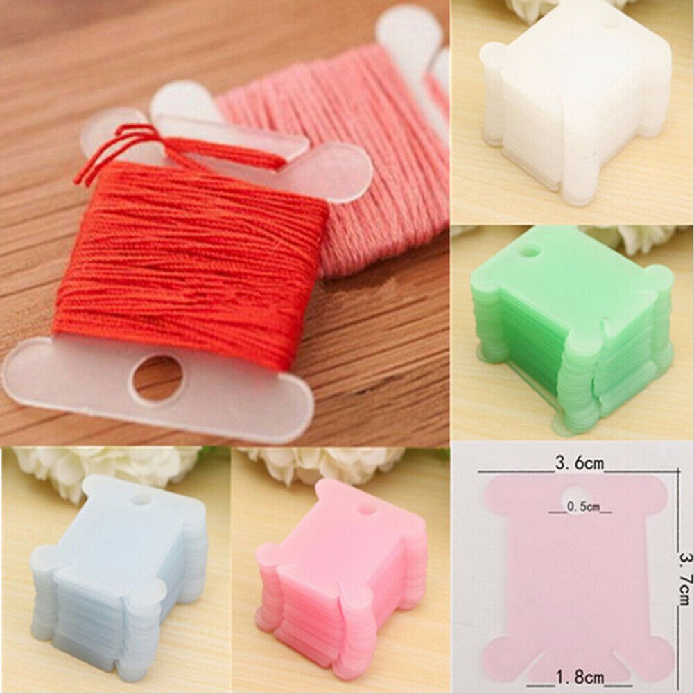 110pcs Sewing Tool Winding Plate Board Thread Bobbin Embroidery Craft Kit A#S