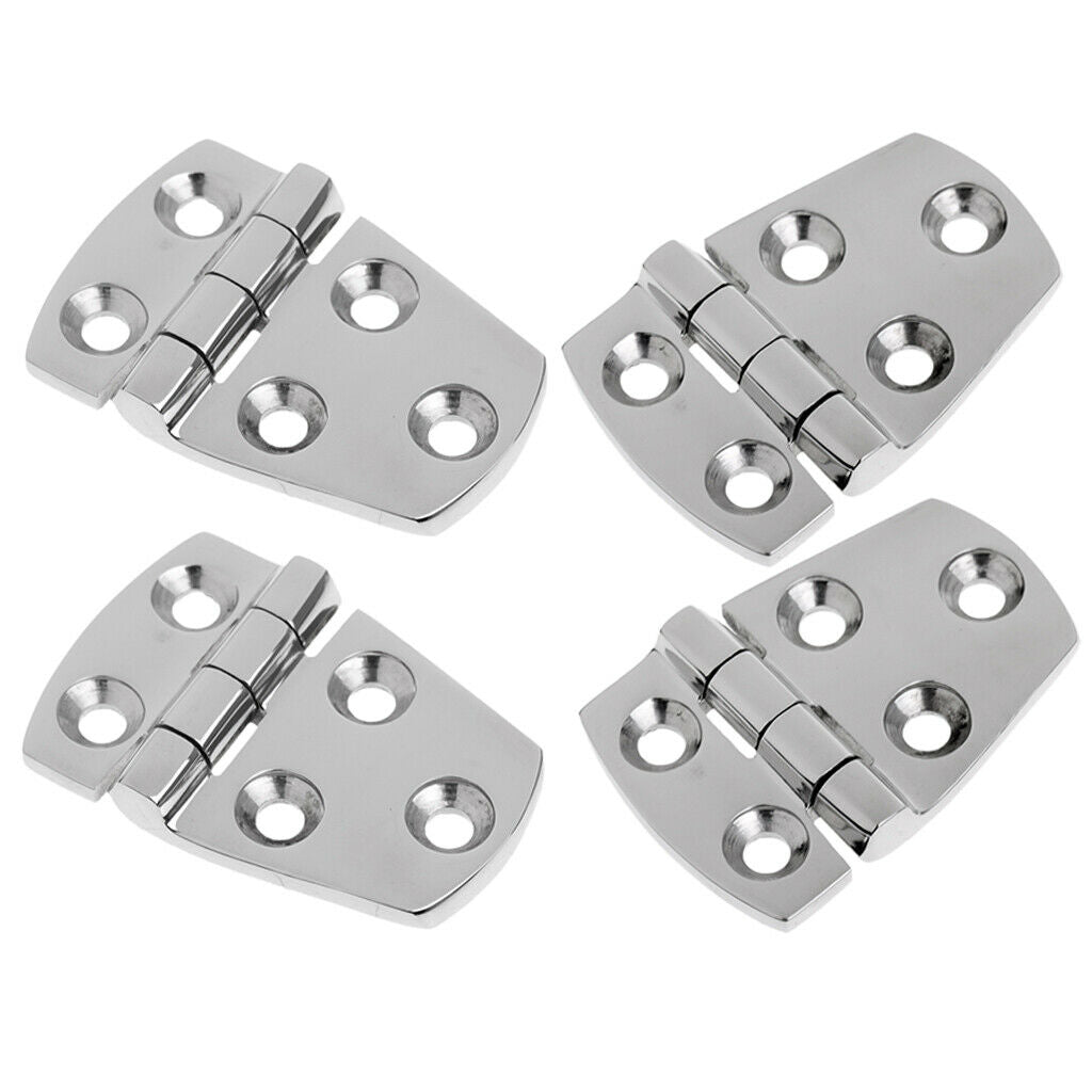 4pcs 316 Stainless Steel Marine Boat Cabin RV Door Window Hinge 57 x 38mm