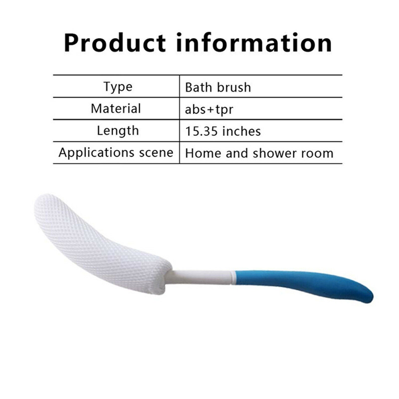 Back Bath Brush for Elderly Lotion Applicators Body Brush Wet or Dry Brushing