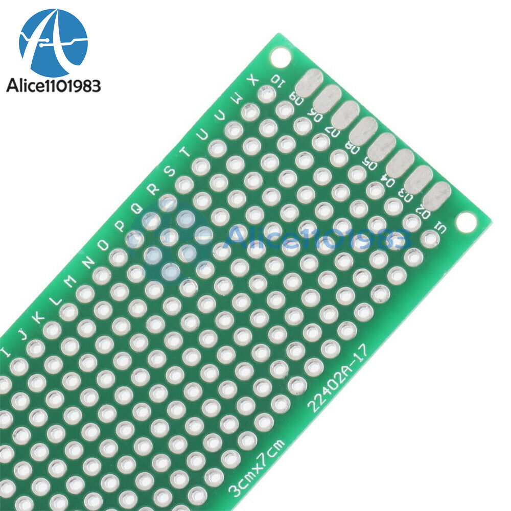 8PCS Double Side Prototype PCB Tinned breadBoard 5x7 4x6 3x7 2x8CM Each 2Pcs FR4
