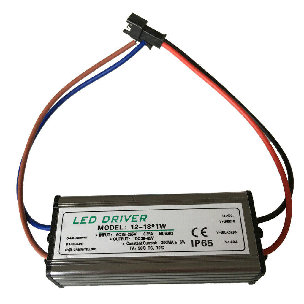 12-18 W 300mA Constant Power Supply LED Driver AC85-265V(IN) To DC36-63(Out)