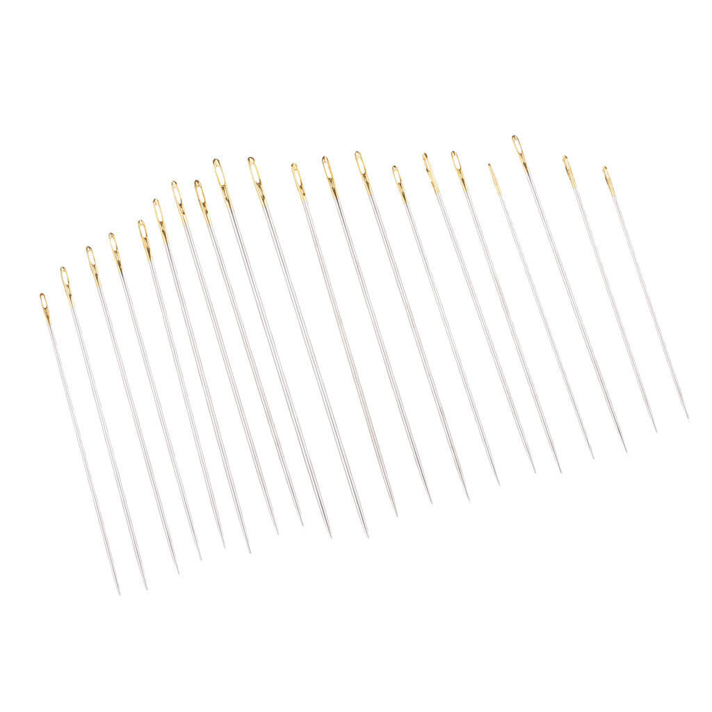 20Pcs Household Hand Sewing Needles Kit Canvas Leather Carpet Repair Tools