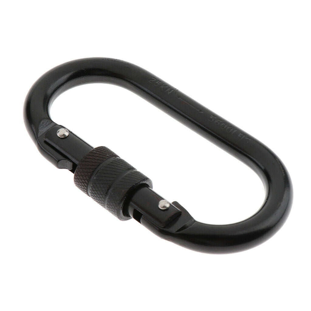 1pc 25KN Heavy Duty Climbing Carabiner Clip Rappelling Gear Rigging Outdoor