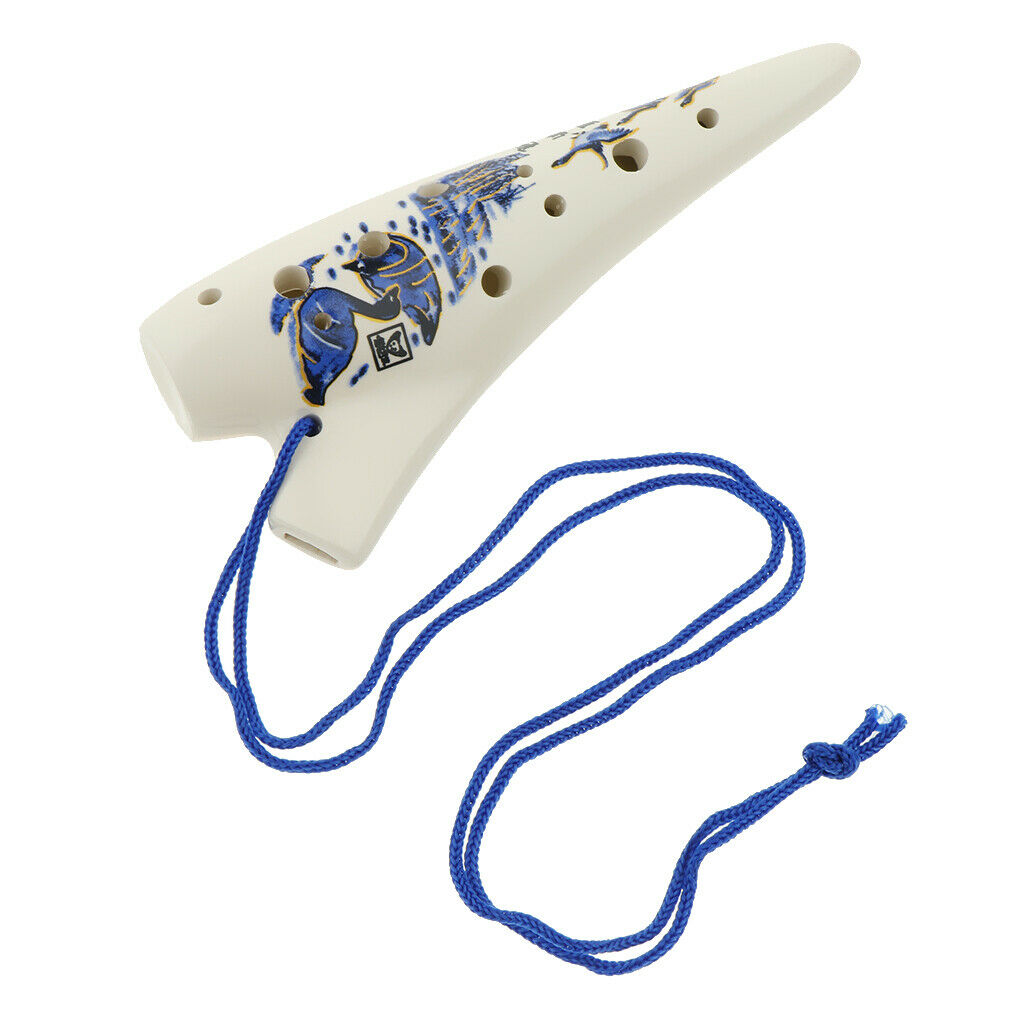 12 Holes C Key Tone Ocarina Musical Instrument for Children Beginner Gift