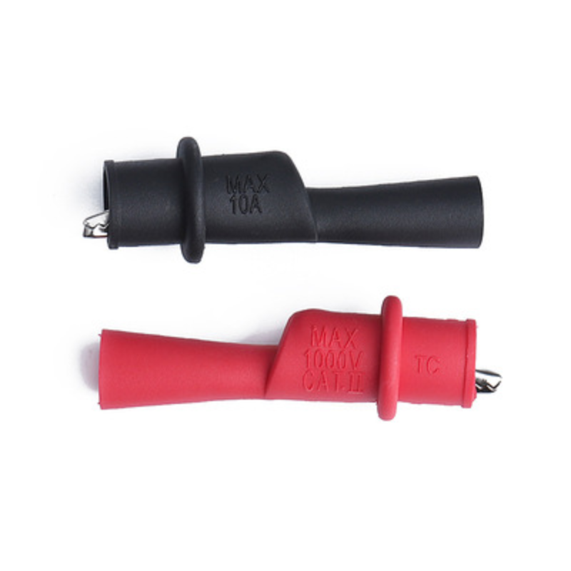 2 Pair Alligator Crocodile Test Clips Clamps Test Lead Multimeter Tester Probe