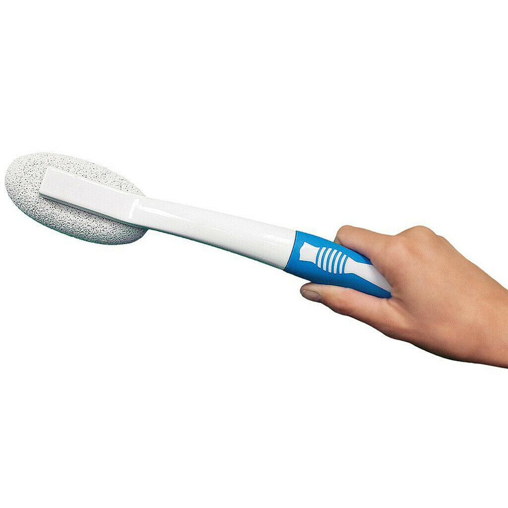 2 Pieces Long Handle Pumice Stone Brush Foot Scrubber Bath Dead Skin Remove