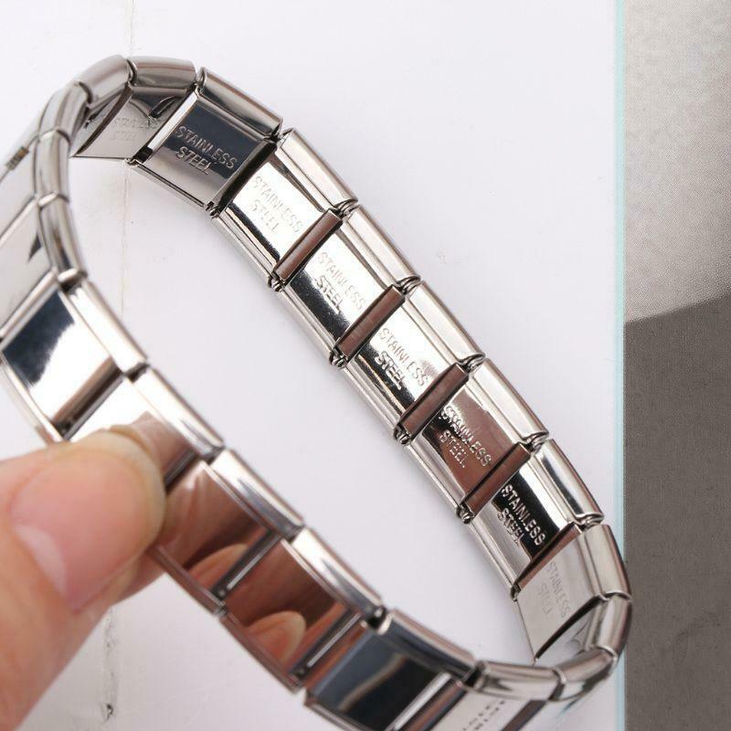 Stainless Steel Elastic Stretch Chain Link Wristbands Bracelets Fashion Jewelry